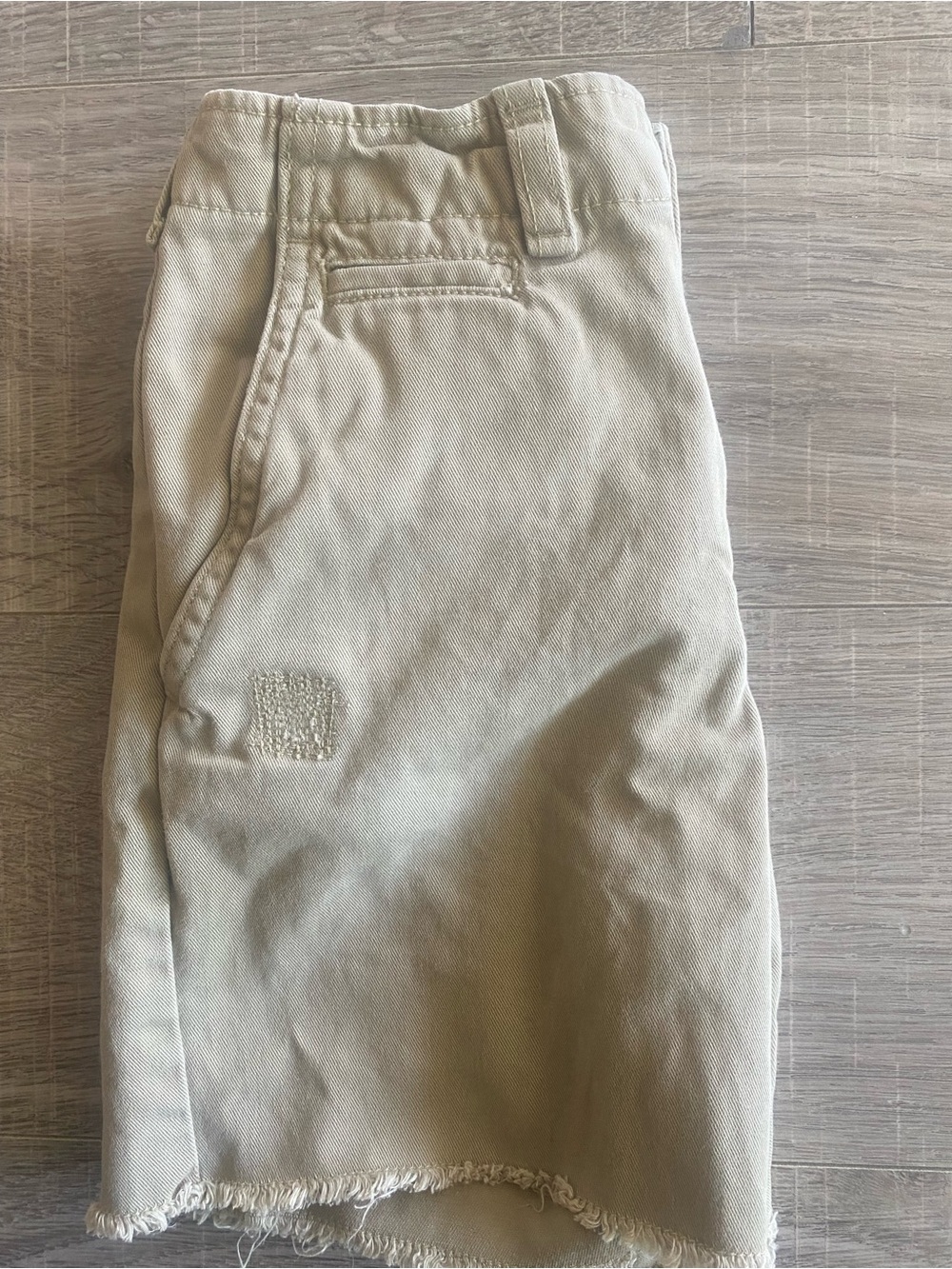 Polo Ralph Lauren Boys Khaki Shorts with Frayed Hem